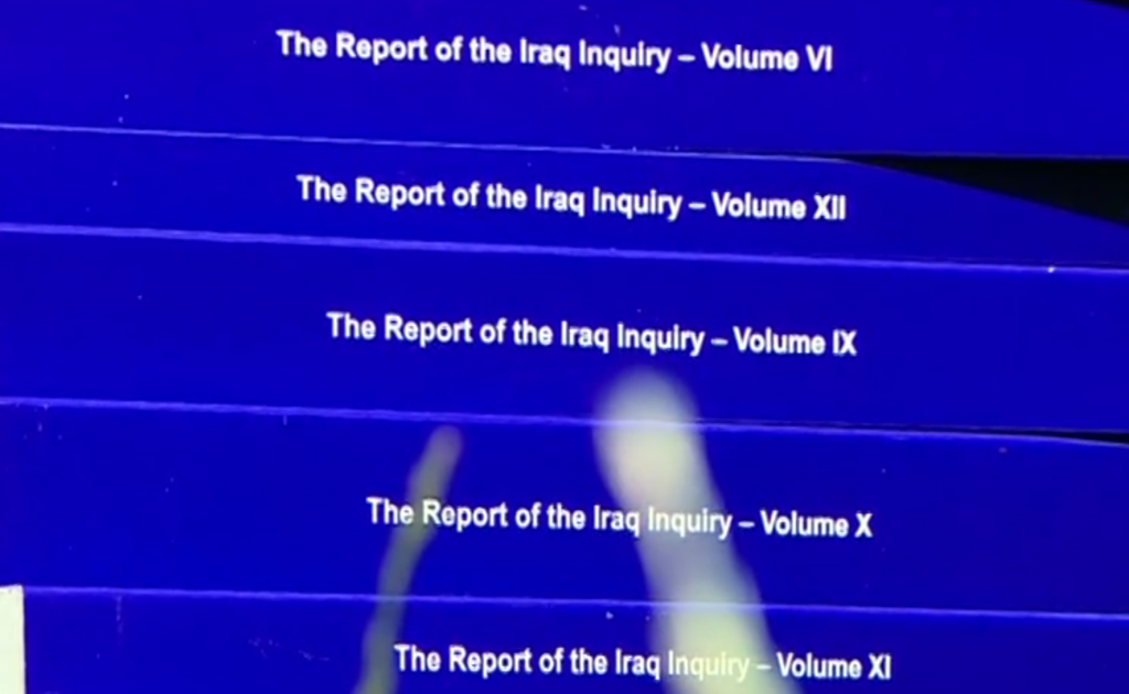 Speed reading of the Chilcot Report 2016
